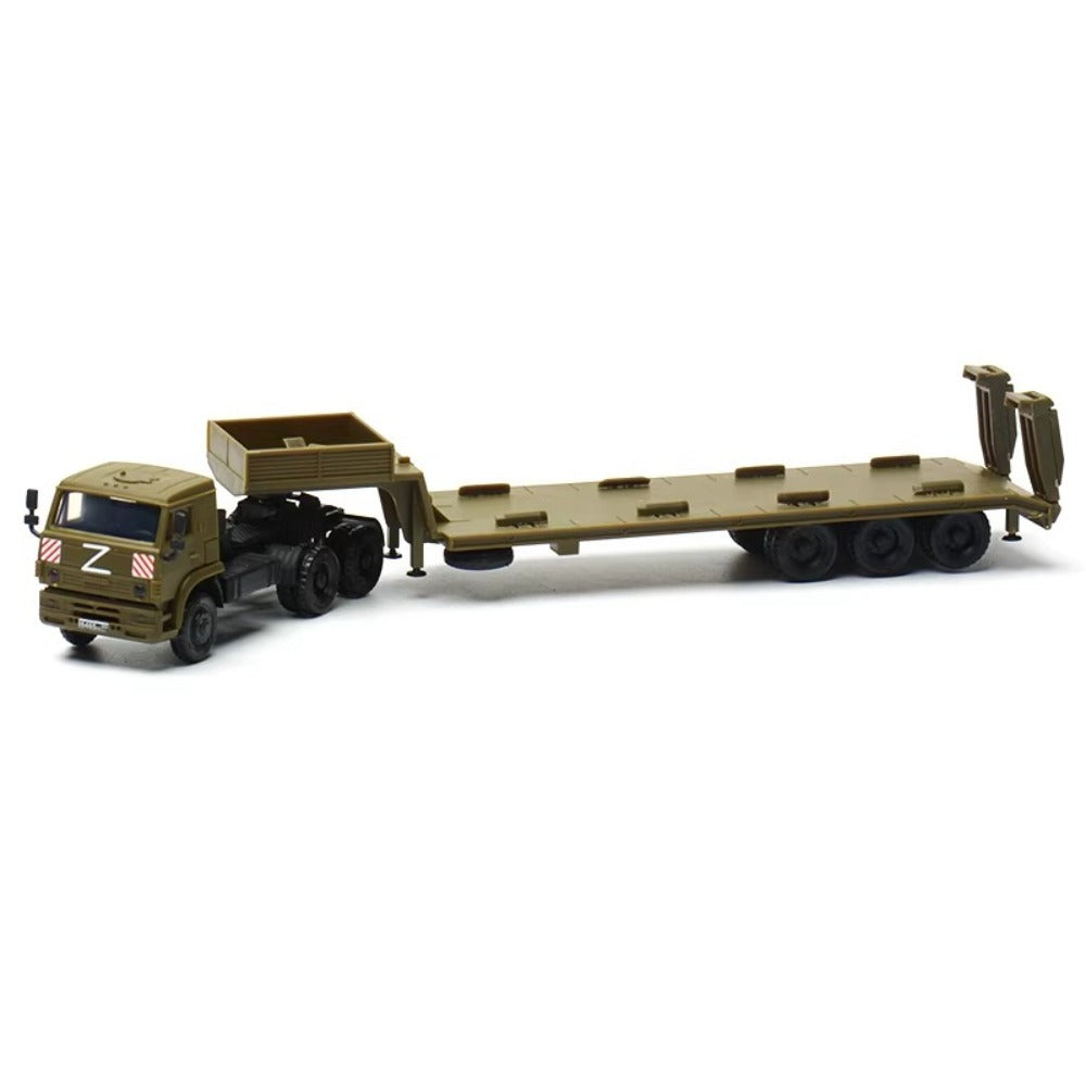 1/72 Scale KamAZ-5350 Mustang Russian Military Truck Pre-built Plastic Collectible Model