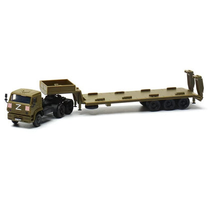 1/72 Scale KamAZ-5350 Mustang Russian Military Truck Pre-built Plastic Collectible Model