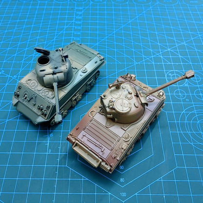 1/72 Scale M4A3 Sherman Medium Tank Pre-built Plastic Collectible Model