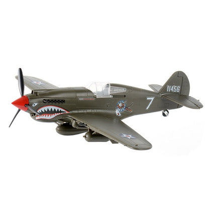 1/48 Scale Curtiss P-40 Warhawk WWII Fighter Bomber Pre-built Plastic Collectible Model Aircraft