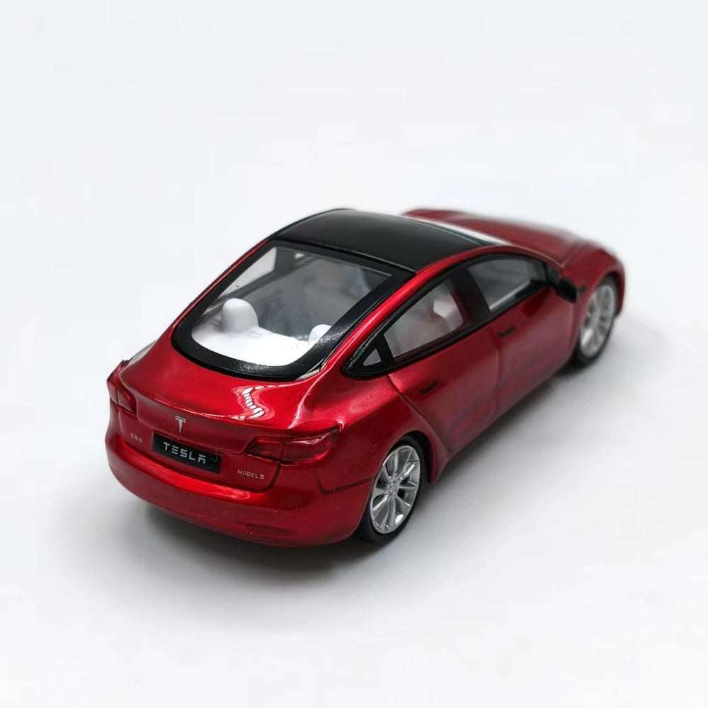 1/64 Scale Tesla Model 3 Electric Mid-Size sedan Diecast Model Car