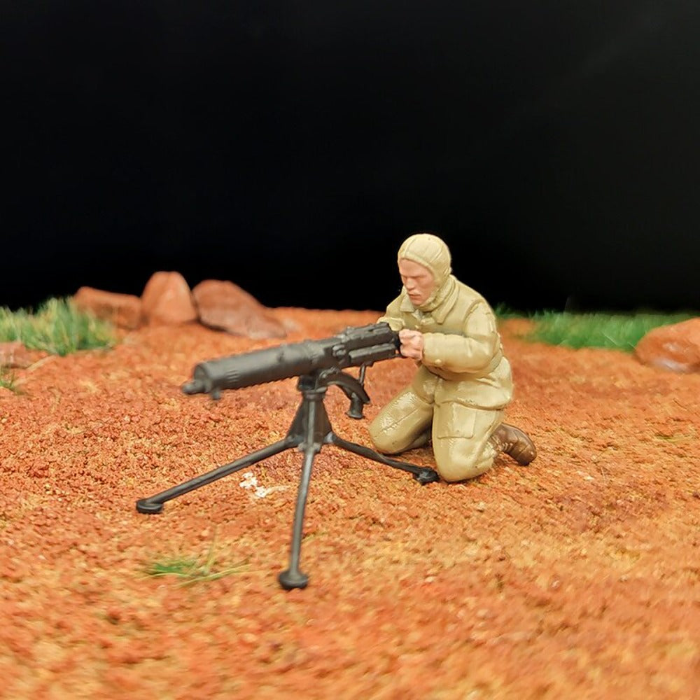 1/72 Scale Soldiers Painted Figures Set for Model Dioramas