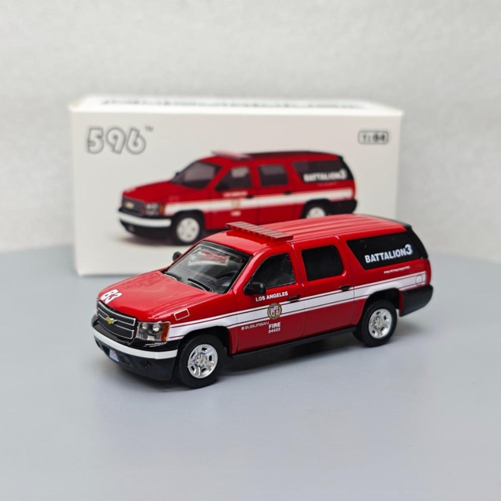 1/64 Scale Chevrolet Suburban LA Fire Department Van Diecast Model Car