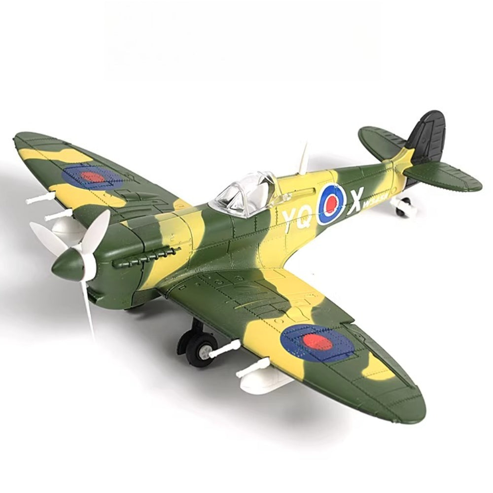 1/48 Scale Supermarine Spitfire WWII British Fighter Pre-built Plastic Collectible Model Aircraft