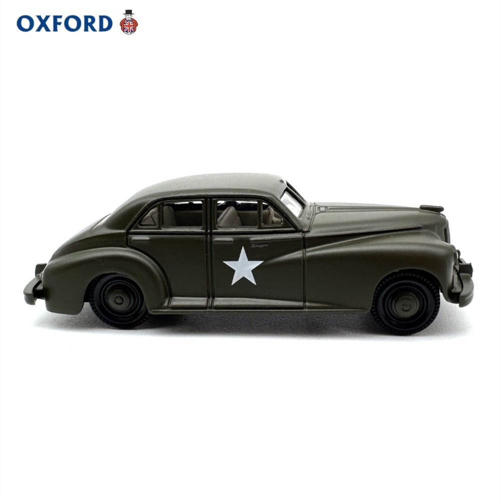 1/87 Scale 1942 Packard Clipper Touring Sedan US Army Staff Car Diecast Model