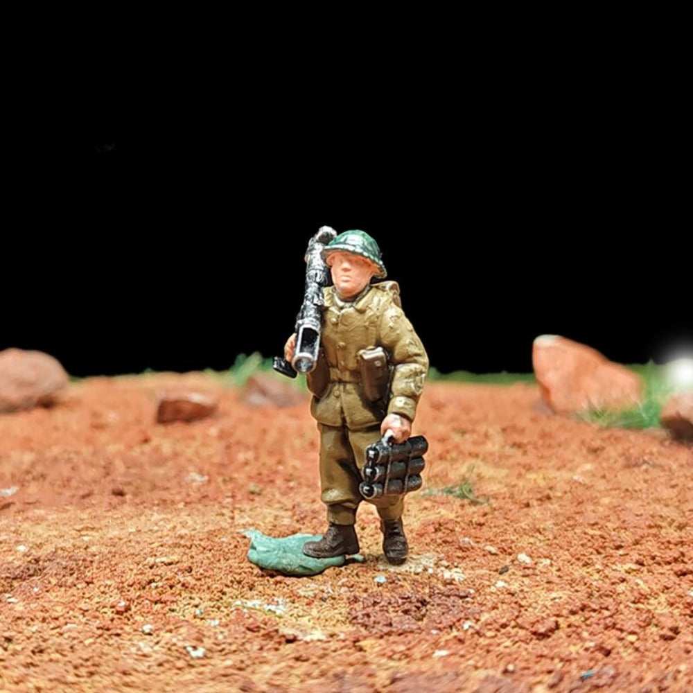 1/72 Scale Army Soldiers Painted Figures for Model Dioramas