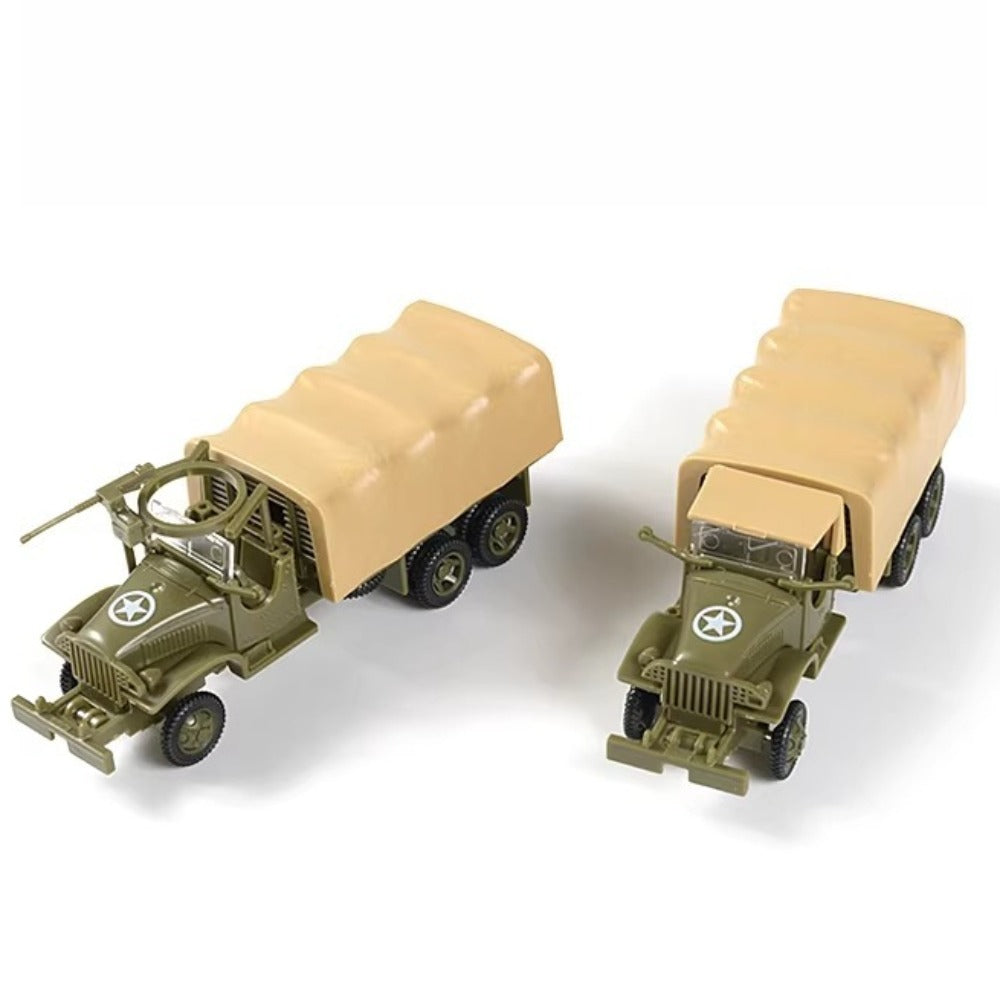 1/72 Scale GMC CCKW-353 US Military Truck Pre-built Plastic Collectible Model