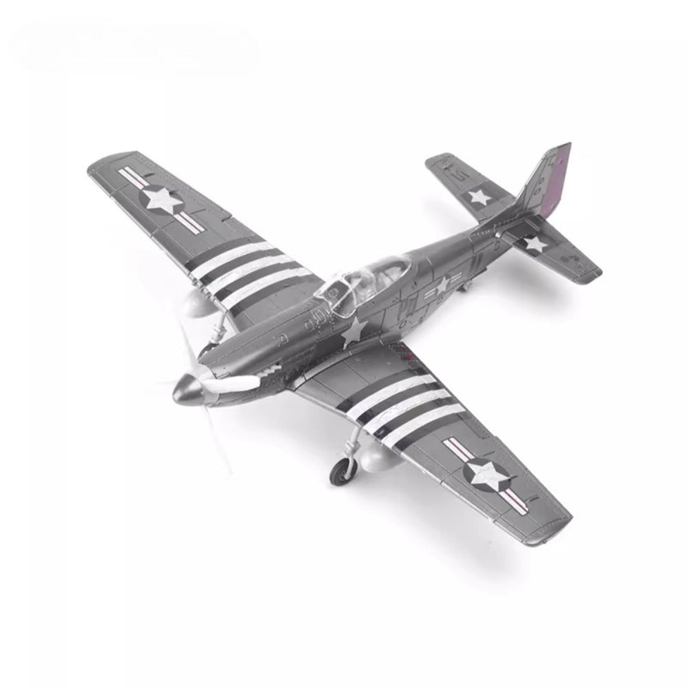 1/48 Scale North American Aviation P-51 Mustang US Fighter Pre-built Plastic Collectible Model Aircraft