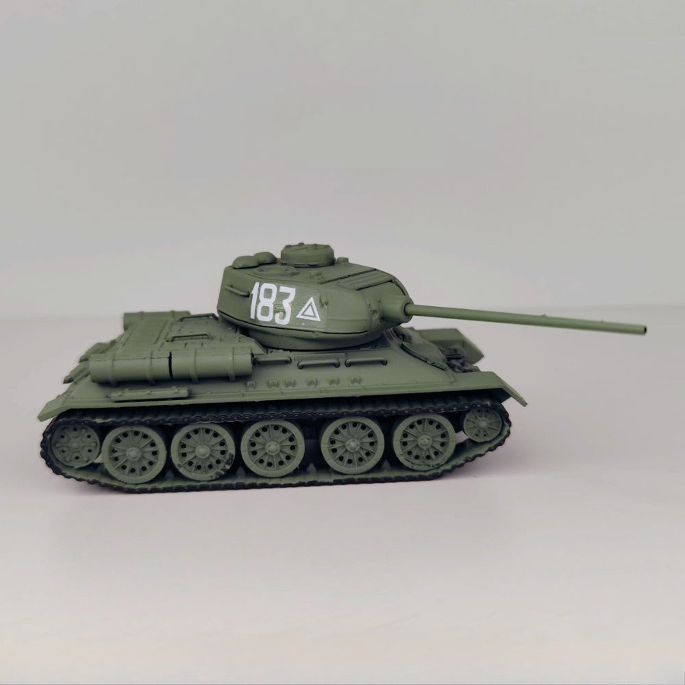 1/72 Scale T-34/85 WWII Soviet Medium Tank Pre-built Plastic Collectible Model