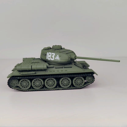 1/72 Scale T-34/85 WWII Soviet Medium Tank Pre-built Plastic Collectible Model