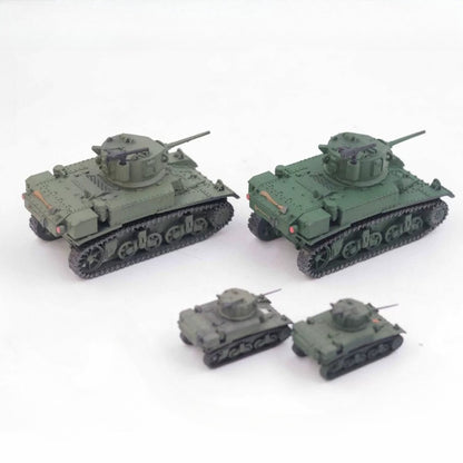 1/72 Scale M3 Stuart WWII US Light Tank Prebuilt Model