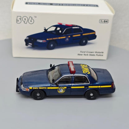 1/64 Scale Ford Crown Victoria New York State Trooper Police Car Diecast Model