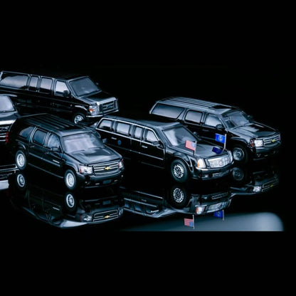 1/64 Scale US Presidential Motorcade 9 Vehicles Set Diecast Model