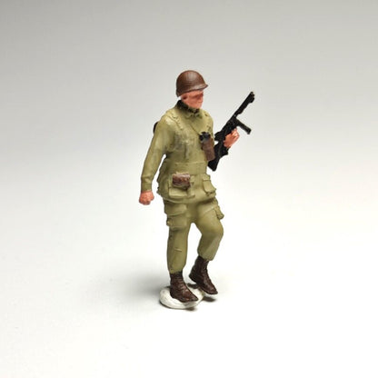1/72 Scale WWII Soldiers Miniature Painted Figures for Model Dioramas