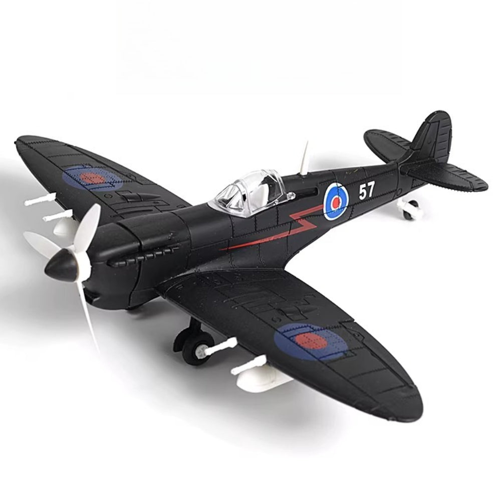 1/48 Scale Supermarine Spitfire WWII British Fighter Pre-built Plastic Collectible Model Aircraft