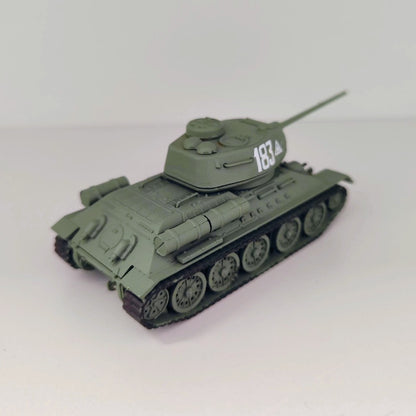 1/72 Scale T-34/85 WWII Soviet Medium Tank Pre-built Plastic Collectible Model