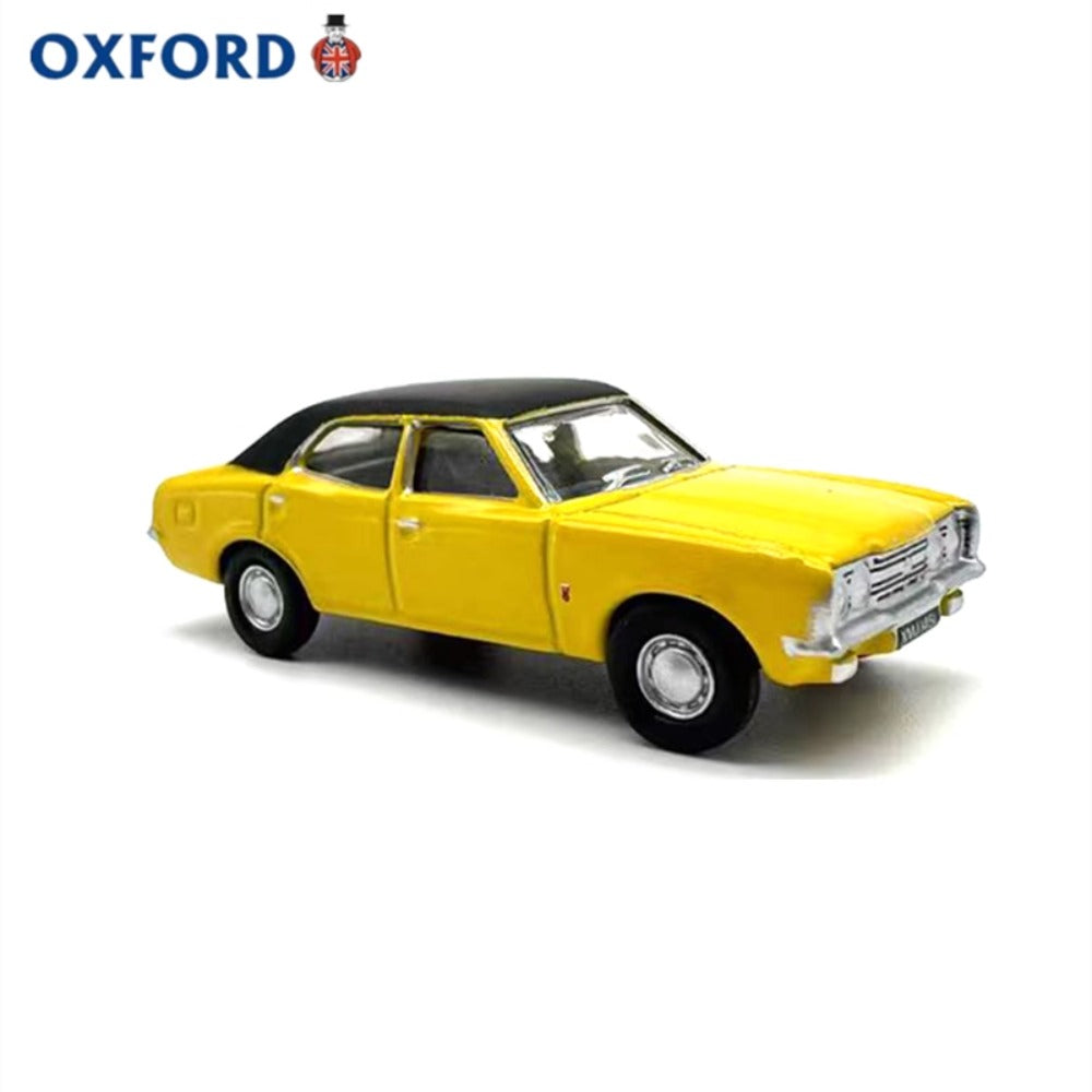 1/76 Scale Ford Cortina Mark III Yellow Diecast Model Car