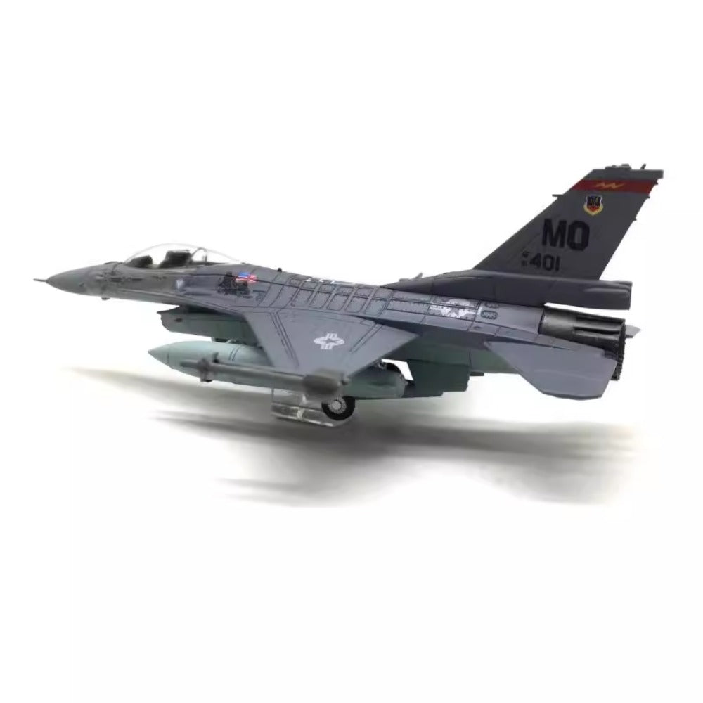 1/100 Scale USAF F-16C Fighting Falcon Multirole Fighter Diecast Model Aircraft