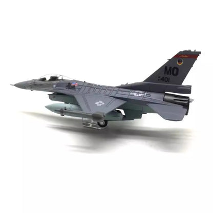 1/100 Scale USAF F-16C Fighting Falcon Multirole Fighter Diecast Model Aircraft