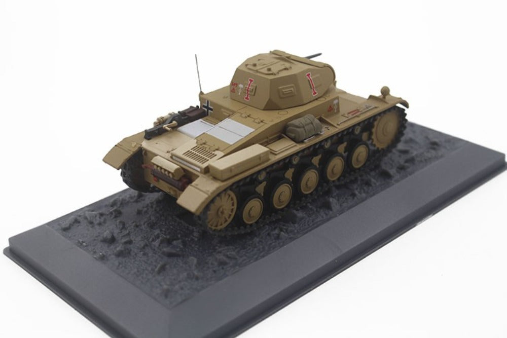 1/43 Scale Panzer II Pz.Kpfw. II Ausf. B Sd.Kfz. 121 WWII German Tank Diecast Model