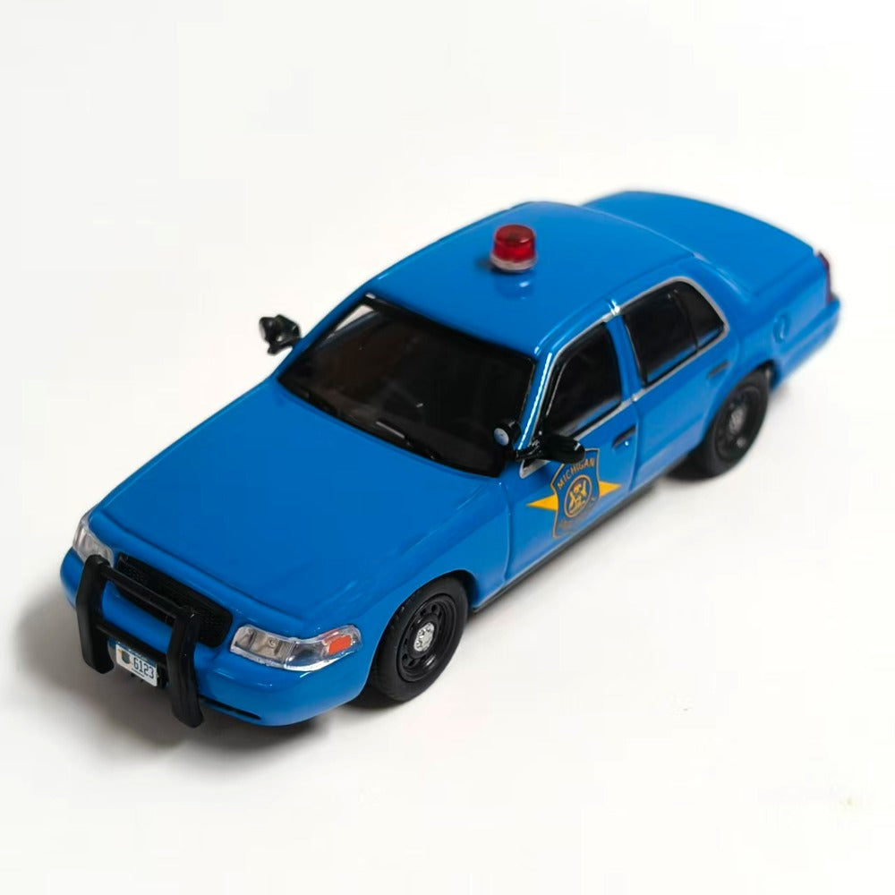1/64 Scale Ford Crown Victoria Michigan State Police Car Diecast Model