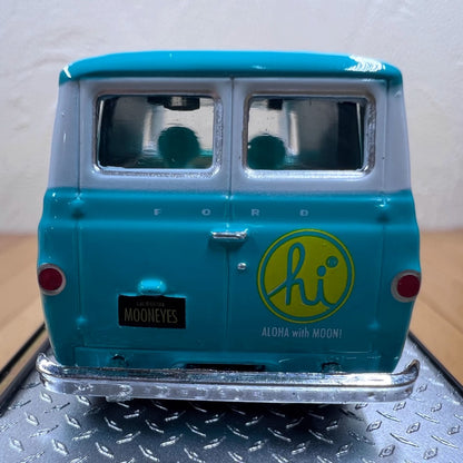 1/64 Scale 1965 Ford Econoline Van In4mation x MOONEYES Diecast Model Car