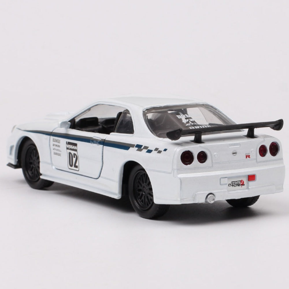 1/32 Scale 2002 Nissan Skyline GT-R Sports Car Diecast Model