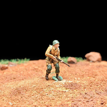 1/72 Scale WWII Soldiers Painted Figures for Model Dioramas