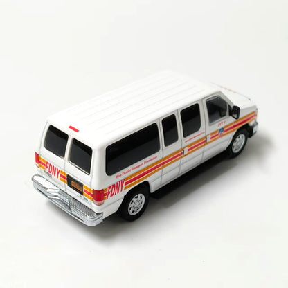 1/64 Scale Ford E-Series E-350 Van New York City Fire Department FDNY Diecast Model