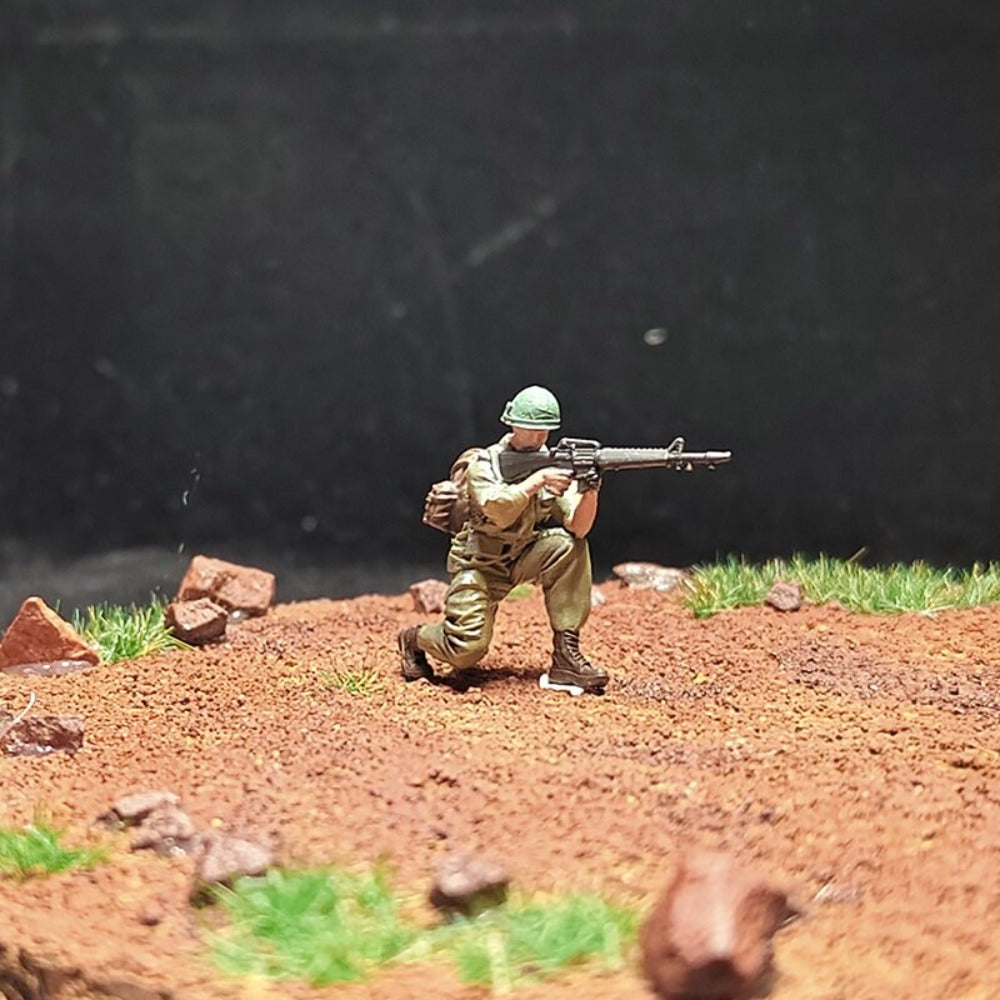 1/72 Scale US Soldiers Painted Figures for Model Dioramas