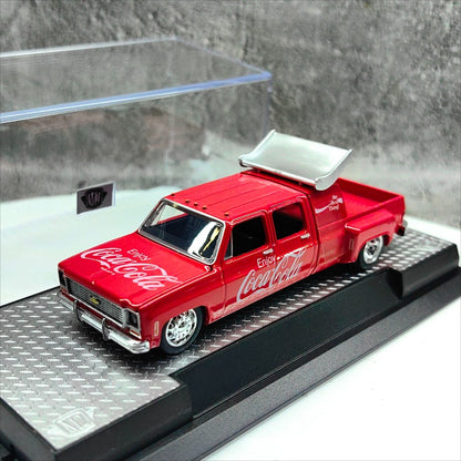 1/64 Scale 1973 Chevrolet Cheyenne Super 30 Coca-Cola Truck with Turbo Wing Diecast Model Car