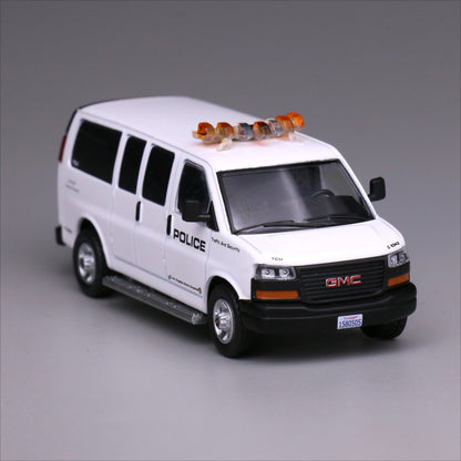 1/64 Scale GMC Savana LA Airport Police Van Diecast Model Car