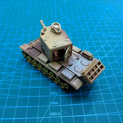1/72 Scale Kliment Voroshilov KV-2 Soviet Heavy Artillery Tank Pre-built Plastic Collectible Model