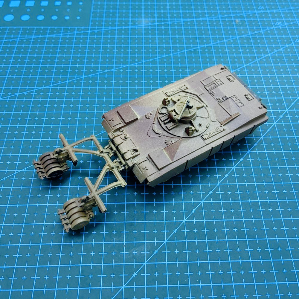 1/72 Scale M1 Panther II Mine-Clearing Vehicle Pre-built Plastic Collectible Model