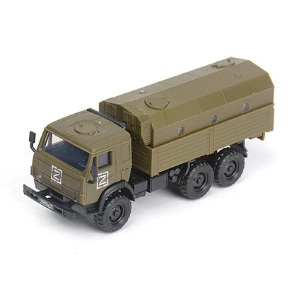 1/72 Scale KamAZ-5350 Mustang Russian Military Truck Pre-built Plastic Collectible Model