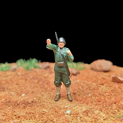 1/72 Scale WWII German Army Soldiers Painted Figurines Set for Model Dioramas