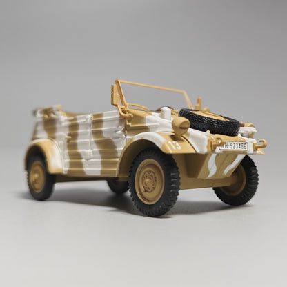 1/43 Scale 1944 Volkswagen Type 82 Kübelwagen WWII German Military Light Utility Vehicle Diecast Model