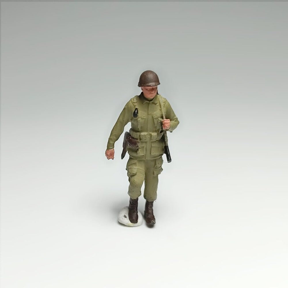 1/72 Scale WWII Soldiers Miniature Painted Figures for Model Dioramas
