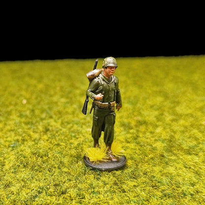 1/72 Scale WWII US Soldiers Painted Figures for Model Dioramas