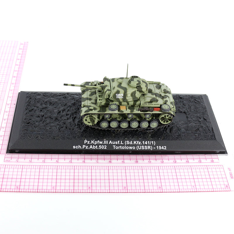 1/72 Scale Panzer III Sd.Kfz. 141 WWII German Medium Tank Diecast Model