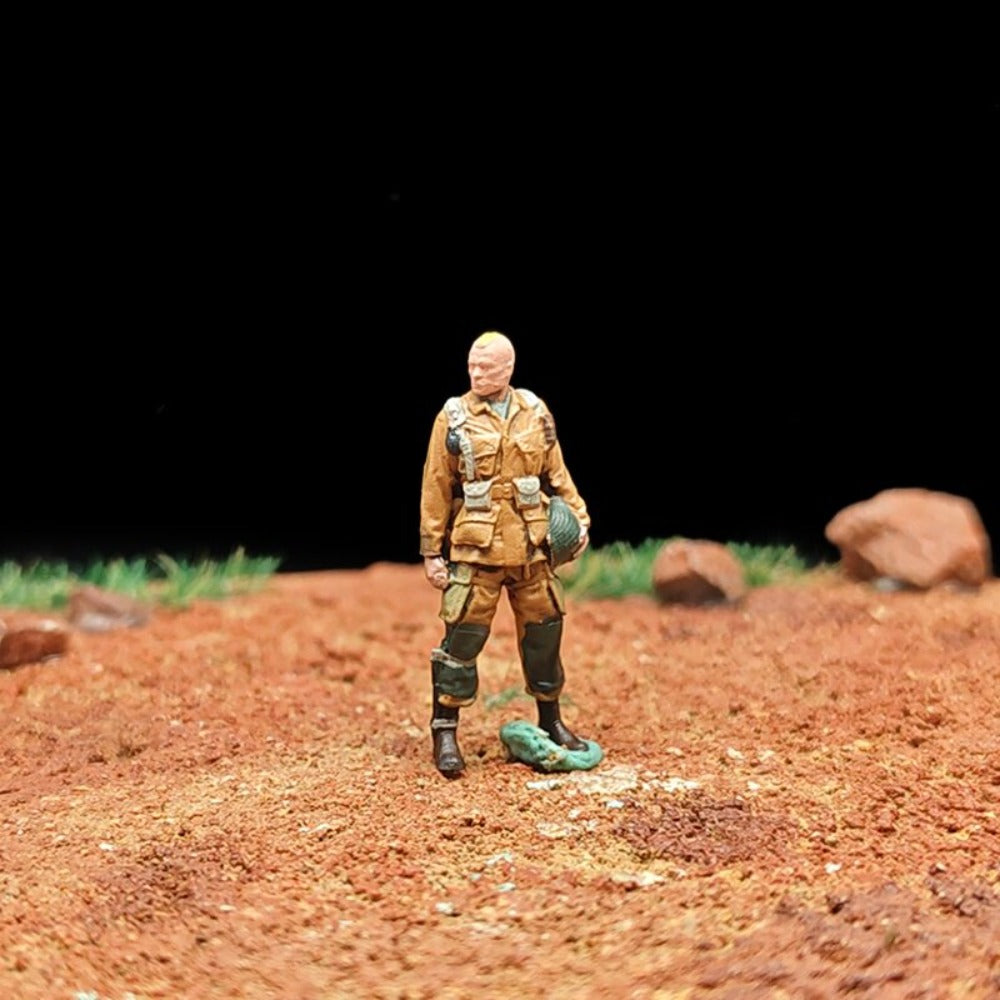 1/72 Scale WWII Soldiers Painted Figures for Model Dioramas