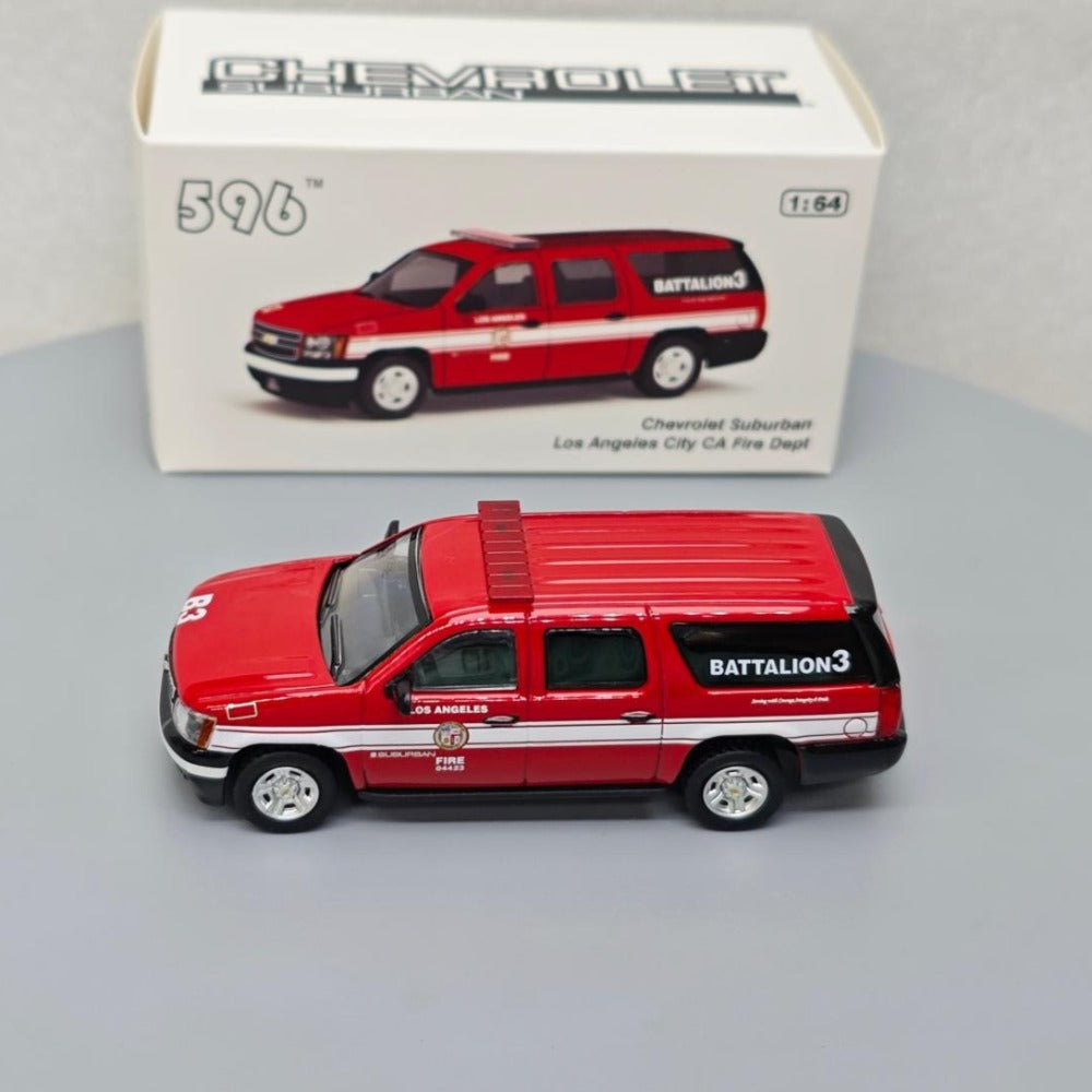 1/64 Scale Chevrolet Suburban LA Fire Department Van Diecast Model Car