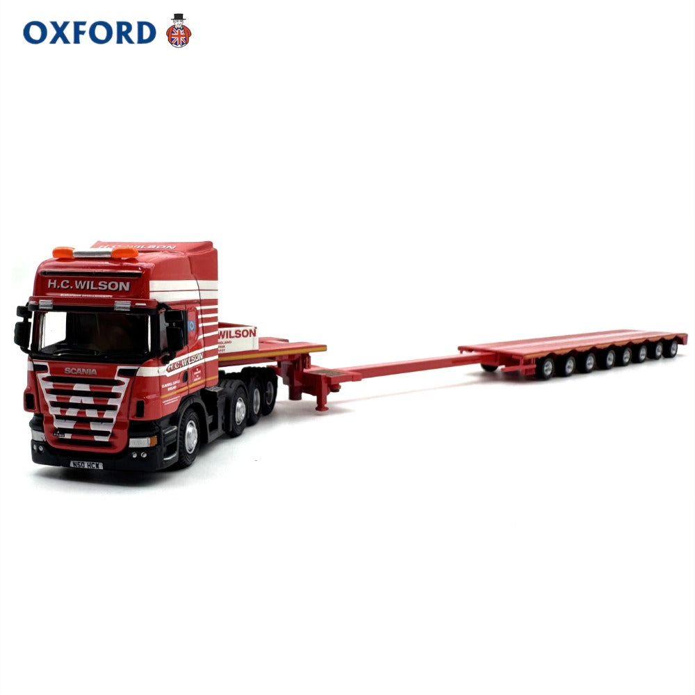 1/76 Scale Scania R580 8-Axle Trailer Low Loader H.C. Wilson Diecast ...