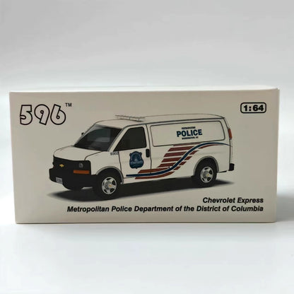 1/64 Scale Chevrolet Express MPDC Washington DC Police Van Diecast Model Car