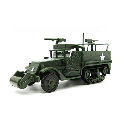 1/72 Scale M3A1 Half-Track US Armored Personnel Carrier Pre-built Plastic Collectible Model