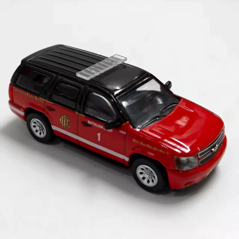 1/64 Scale Chevrolet Tahoe Chicago Fire Department Battalion Chief Diecast Model Car