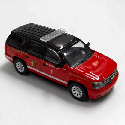 1/64 Scale Chevrolet Tahoe Chicago Fire Department Battalion Chief Diecast Model Car