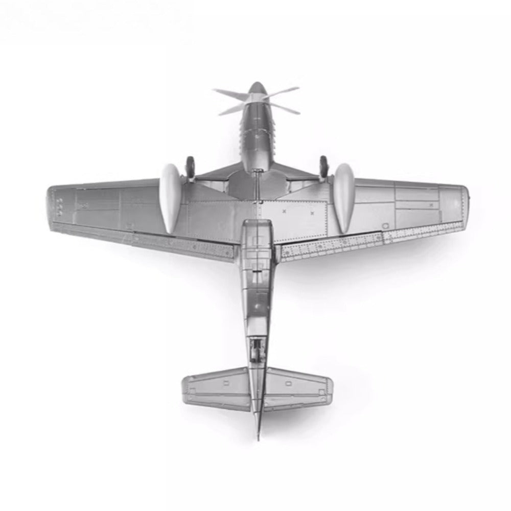 1/48 Scale North American Aviation P-51 Mustang US Fighter Pre-built Plastic Collectible Model Aircraft