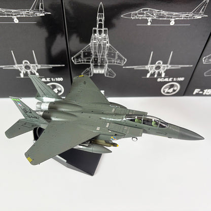 1/100 Scale McDonnell Douglas F-15E Strike Eagle USAF Fighter Diecast Model Aircraft