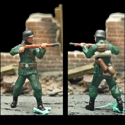 1/72 Scale German Soldiers Painted Figures Set for Model Dioramas